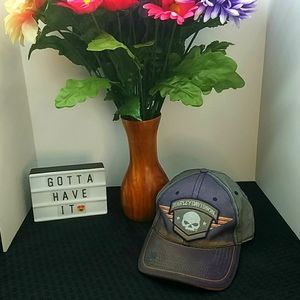 Vintage Distressed Harley Davidson Skull Hat